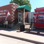 Buffalo Bill Regional History Museum entrance featuring paddle wheel